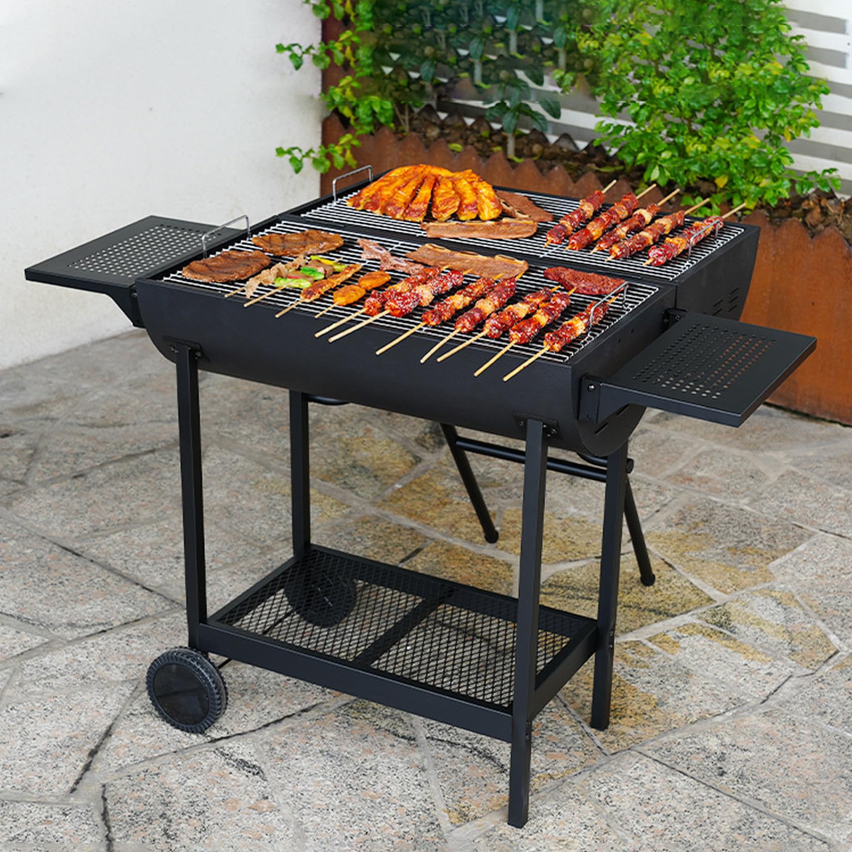 フォートナム＆メイソン　バーベキューグリル Amazon | Vrapnudc バーベキューグリル バーベキューコンロ 炭bbq